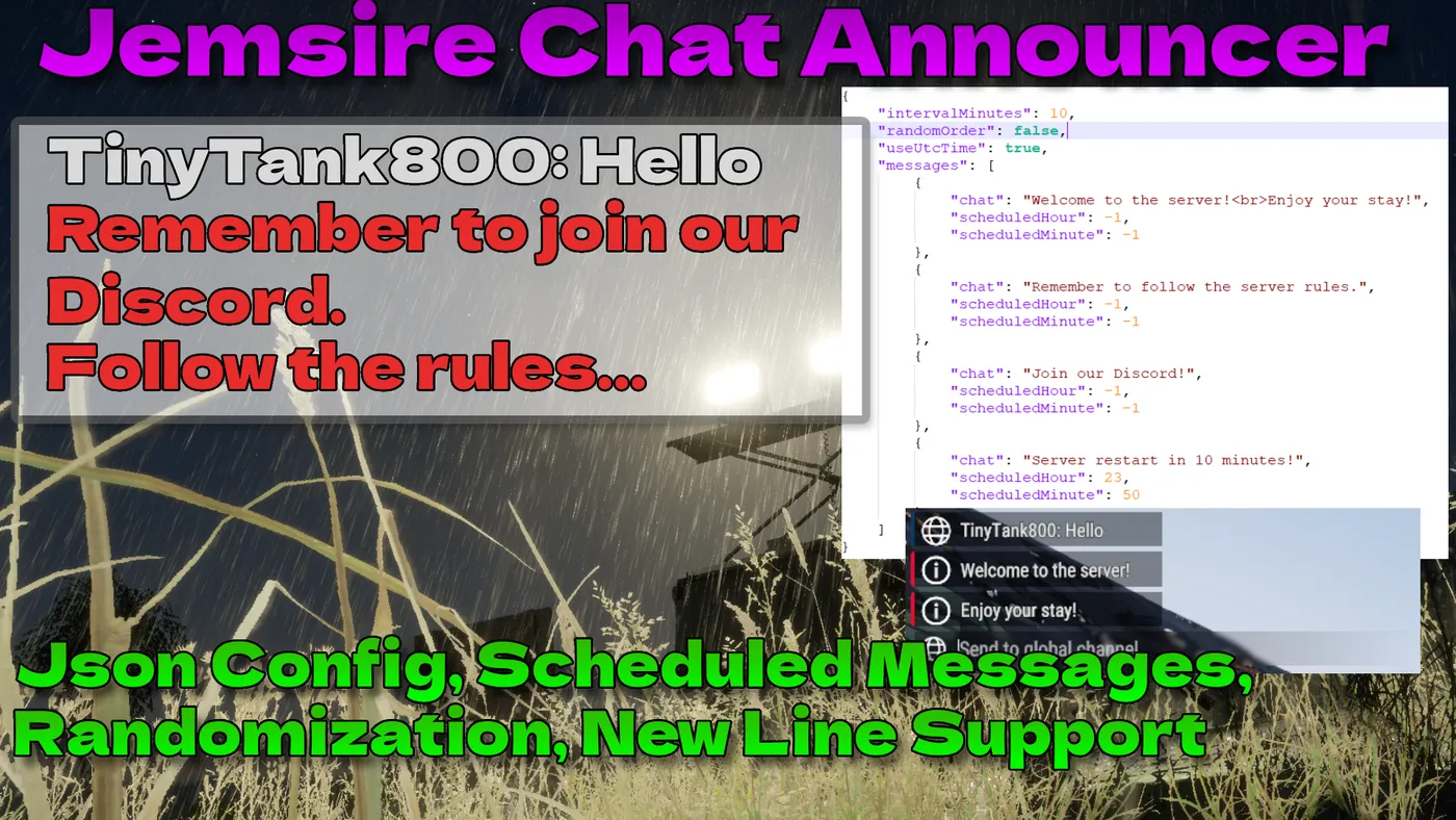 Jemsire Chat Announcer — workshop preview