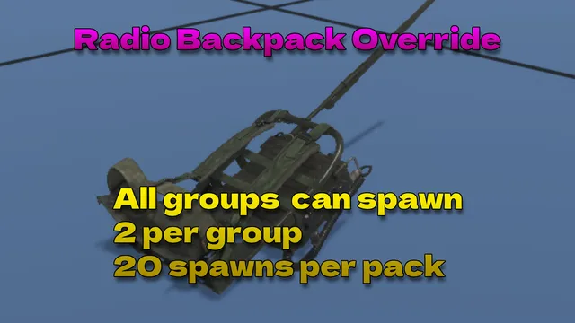 Radio Backpack Override — preview